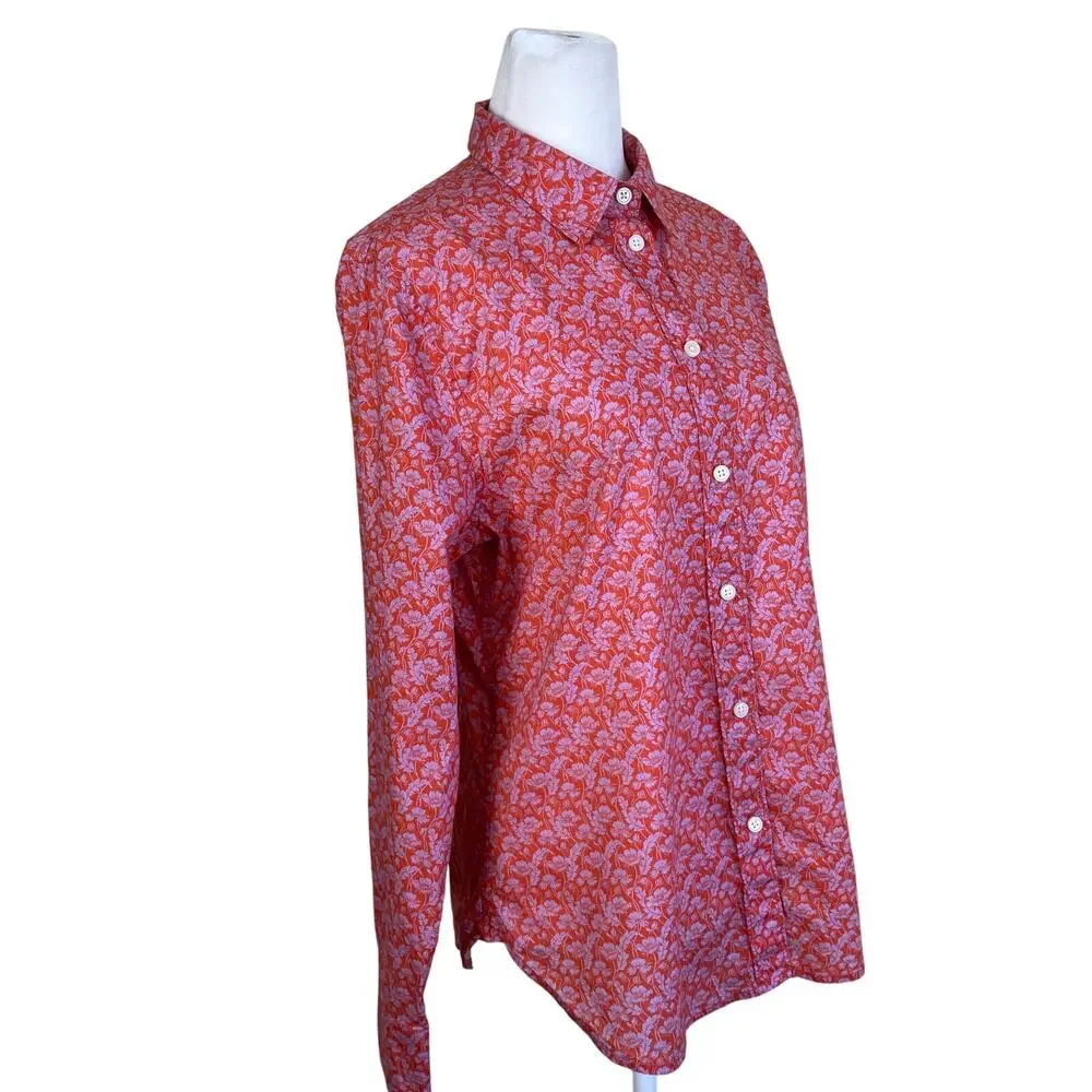 J. Crew Liberty Fabric Slim-Fit Button-down Shirt in Toutouayette Fabric Red - Picture 8 of 16